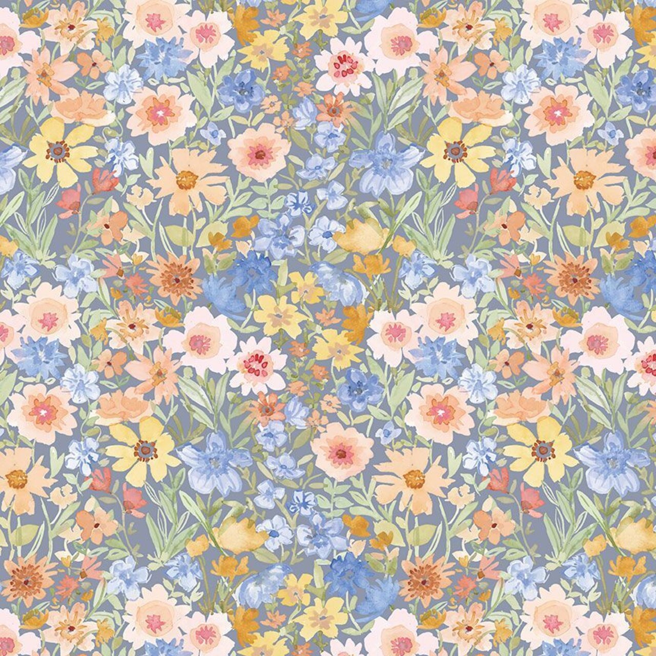 Fabric Dear Stella Salt Pond Beach 108" Wide Back Secret Garden by the Quarter Yard XSTELLA-DCJ3247